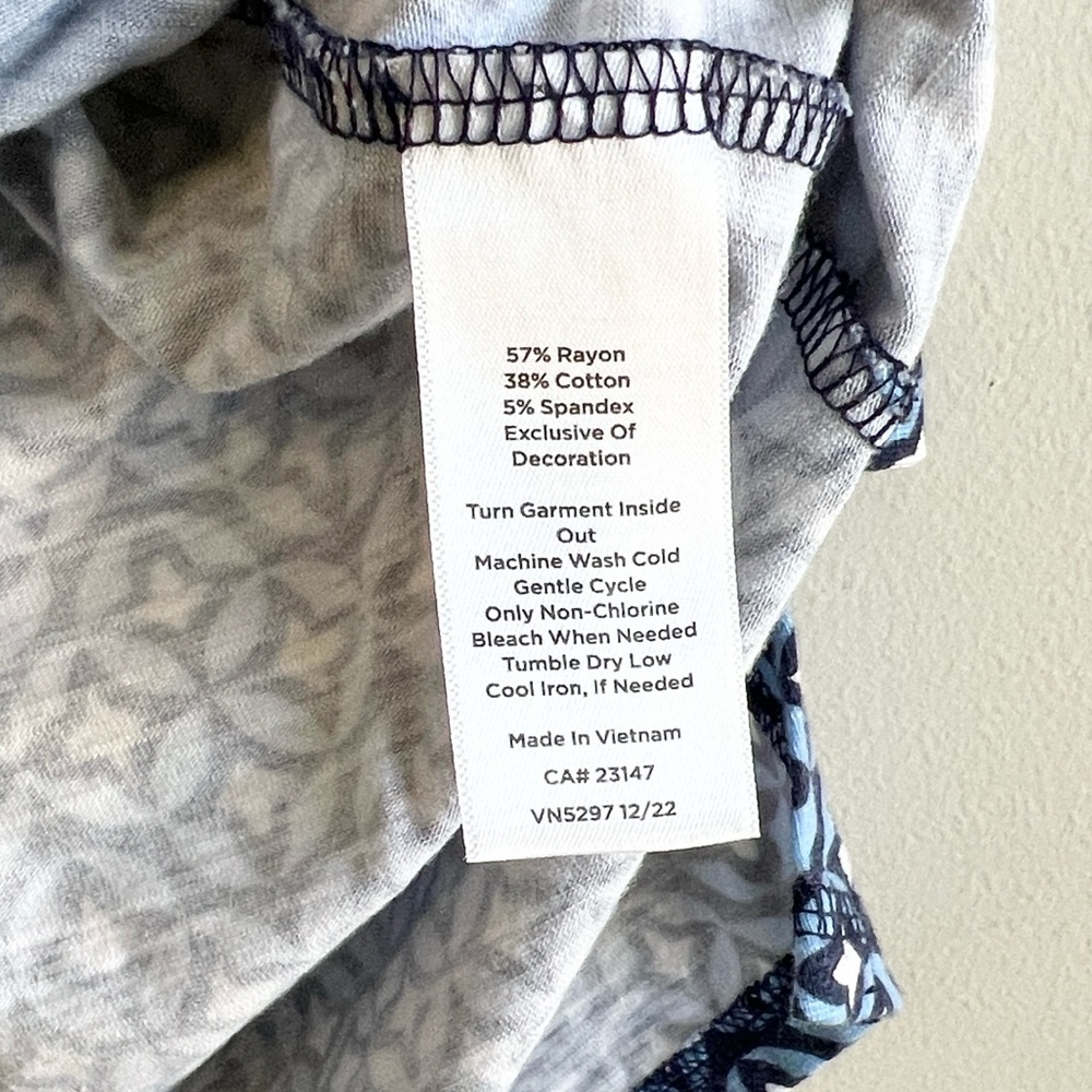 Talbots Jersey Split Neck Dress - Picture 5 of 5